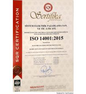 ISO 14001:2015 Sertifikası